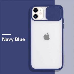 Sliding Camera Protection Case for Apple iPhone Series - iPhone 7/8 Plus, Navy Blue