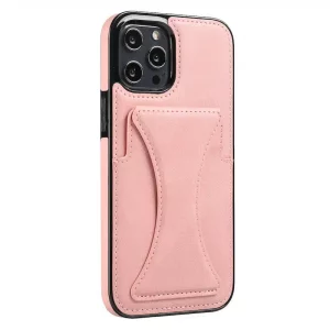 Leather Wallet Case for Apple - iPhone 14, Pink