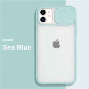 Sliding Camera Protection Case for Apple iPhone Series - iPhone 7/8 Plus, Sea Blue