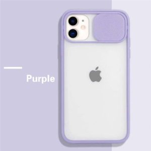Sliding Camera Protection Case for Apple iPhone Series - iPhone 7/8 Plus, Purple