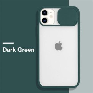 Sliding Camera Protection Case for Apple iPhone Series - iPhone 12 Pro, Dark Green