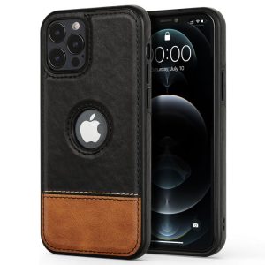 Designer Leather Case for Apple - iPhone 13, Black