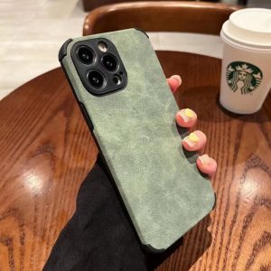 Suede Fabric Case For Apple - iPhone 11, Green