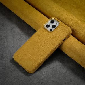 Premium Fabric Case For Apple iPhone Series - iPhone 12 Mini, Yellow