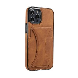 Leather Wallet Case for Apple - iPhone 14 Pro Max, Brown