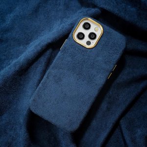 Premium Fabric Case For Apple iPhone Series - iPhone 12 Pro Max, Blue