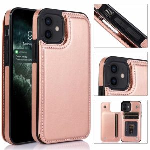 Retro Wallet Case for Apple - iPhone 13 Mini, Pink