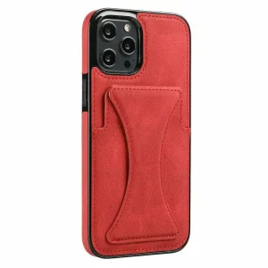 Leather Wallet Case for Apple - iPhone 13 Mini, Red
