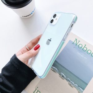 Premium Bumper Transparent Case For iPhone Series - iPhone 7/8 Plus, Sea Blue