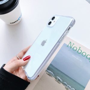 Premium Bumper Transparent Case For iPhone Series - iPhone 11 Pro, White