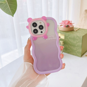 Wavy Cat Ear Case For Apple IPhone Series - iPhone 13 Pro Max, Purple