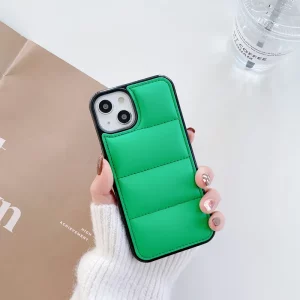 Silicone Puffer Cover For Apple - iPhone 13, Green