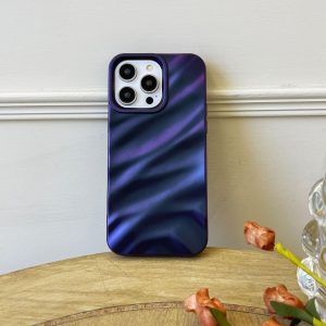 Luxury Wrinkle Pattern Case For Apple IPhone Series - iPhone 11 Pro Max, Blue
